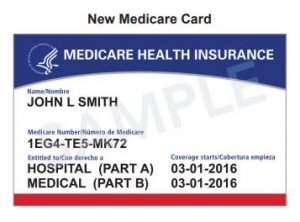 Sample Medicare card from CMS